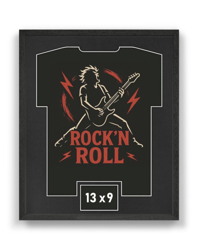 Oprawa FTS na koszulkę rockową z miejscem na zdjęcie 53x63 cm - pamiątka z festiwalu 1 szt