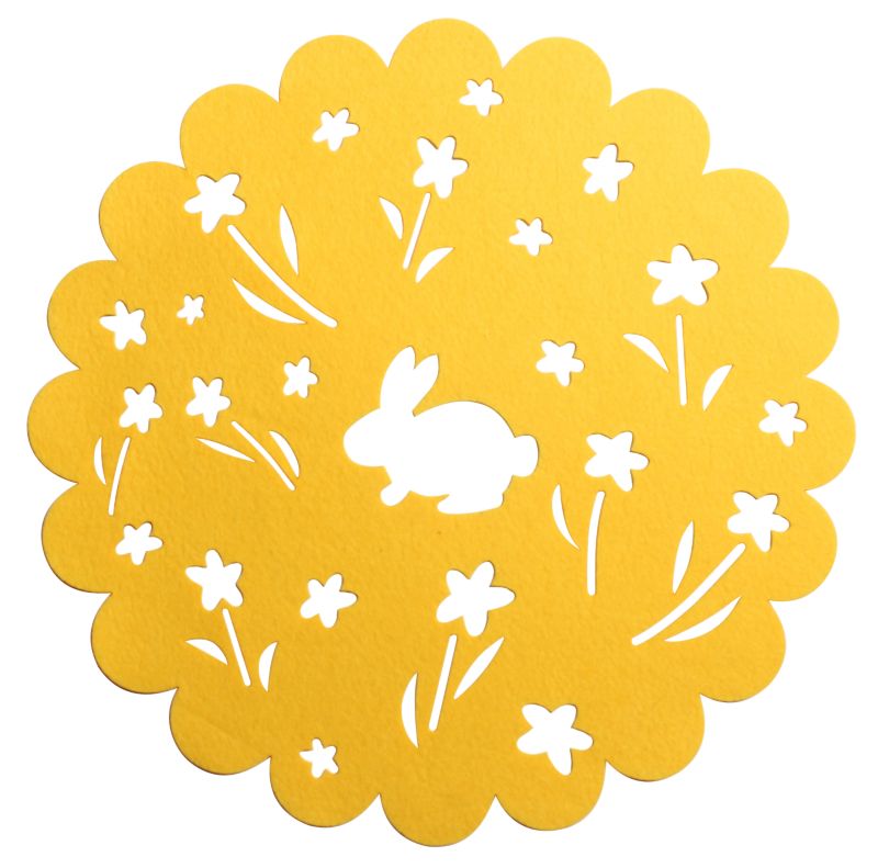 Podkładka filcowa Splendid okrągła 38 cm żółty