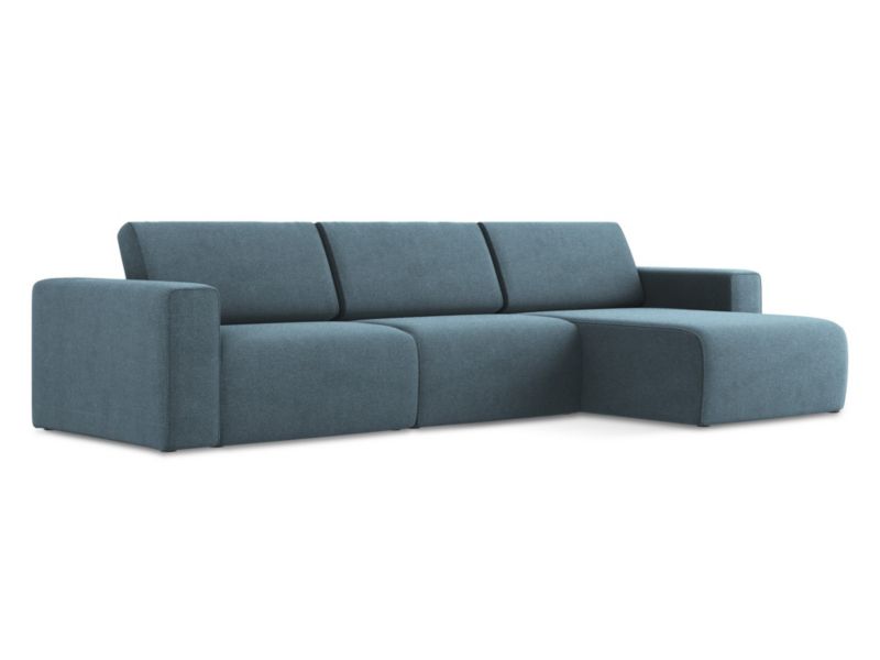 Modułowa sofa 4-osobowa LaMiaSofa CASERTA z tkaniny strukturalnej 314x167 cm jasny niebieski 1 szt.