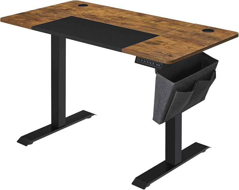 Biurko Gamingowe SONGMICS Brąz Regulowane 120x60x75 cm 1 szt.