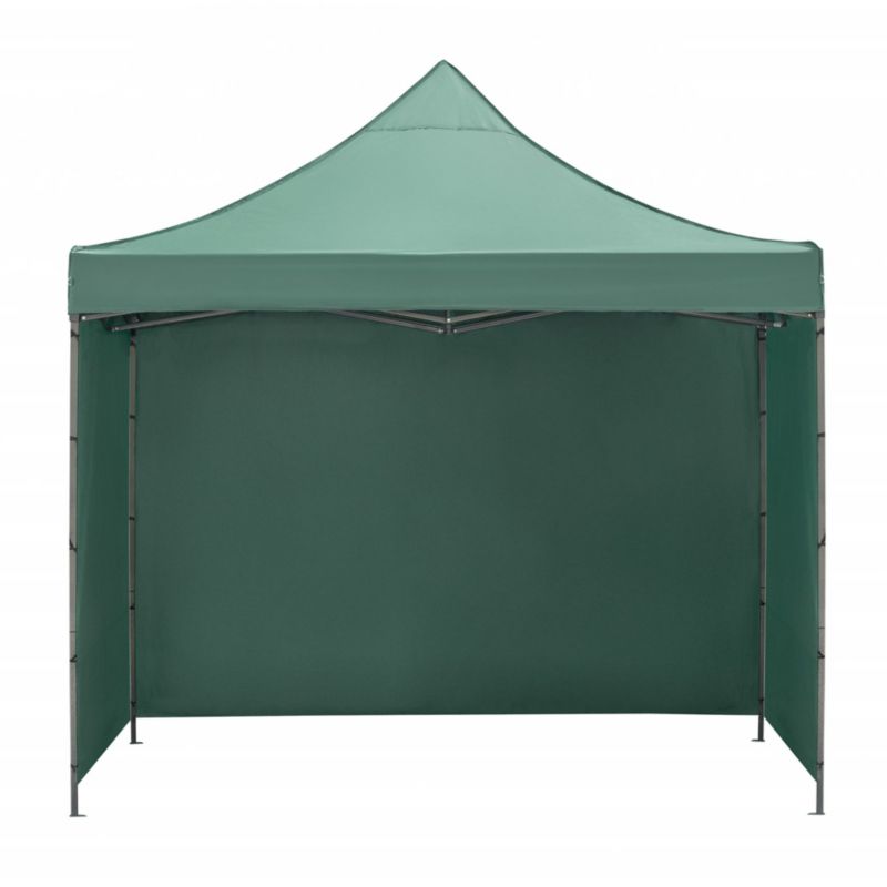 Pawilon handlowy Springos 300x300 cm namiot ogrodowy, targowy, zielony 1 szt.