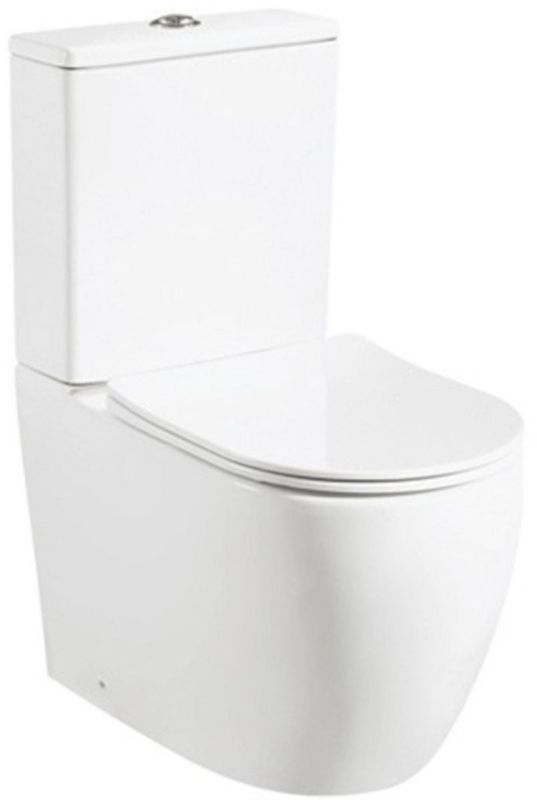 Zestaw wc kompakt LaVita Nautilius biały połysk, bezkołnierzowy, uniwersalny odpływ, 1 szt.