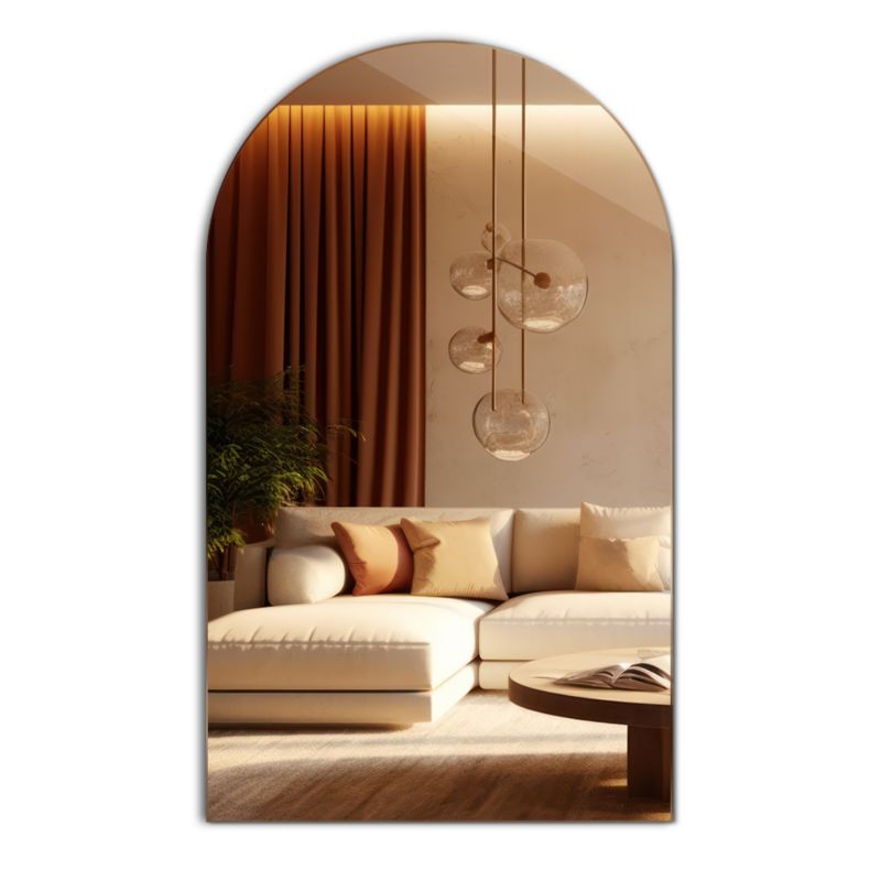 Lustro ArtPrintCave 50 x 90 cm Owalne ze ściętym bokiem do Salonu Korytarza 1 szt.