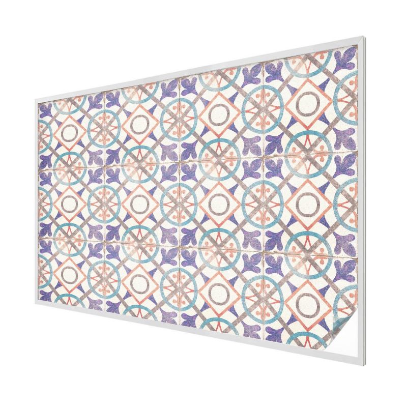 Witraż Samoprzylepny Wallfluent 200x146 cm Stylowa Dekoracja Okna Stylowe geometryczne motywy symetryczne 1 rol.