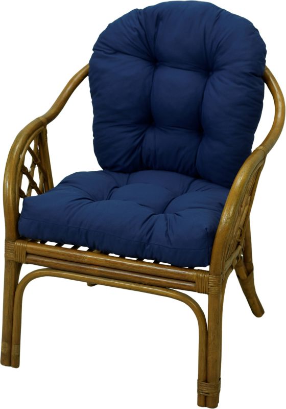 Poduszka ogrodowa na fotel rattanowy AMPO granatowy 1 szt.