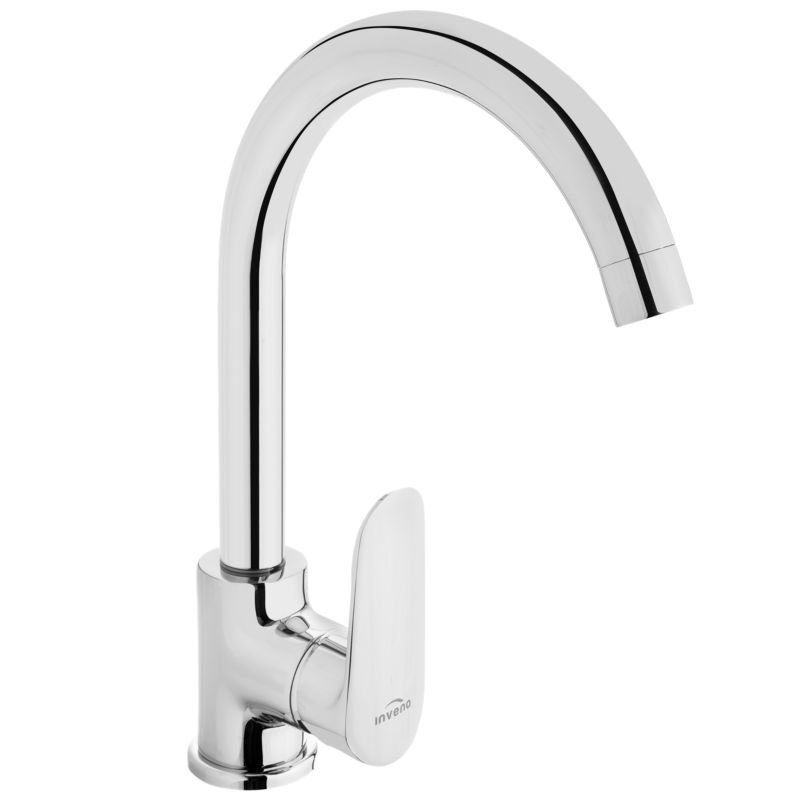 Bateria kuchenna zlewozmywakowa Invena Esla z obrotową wylewką srebrny 1 szt.