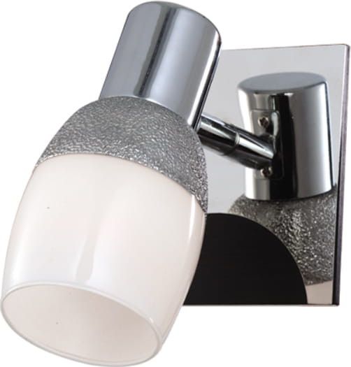 Kinkiet ścienny Kaja Hosta chromowany srebrny-biały 1 x E14 x 40W IP20 wym: 15 x 10 x 16 cm - 1 szt.