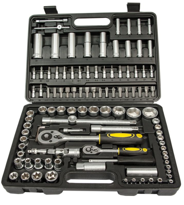 Zestaw narzędziowy klucze nasadowe GEKO bity torx 108el. 1szt.