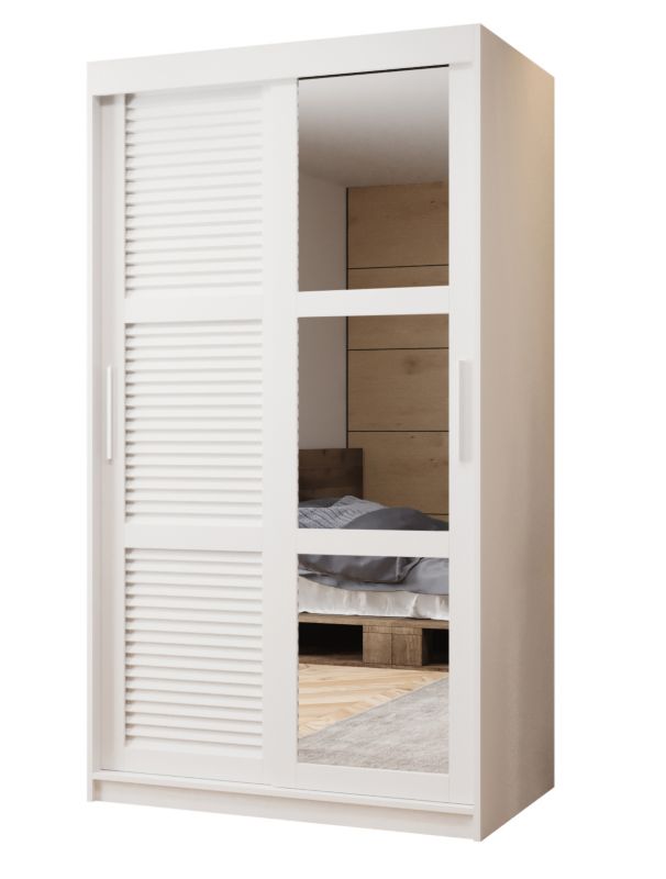 Szafa przesuwna Garderoba Abiks ŻALUZJA 2 100 biały 1 szt.