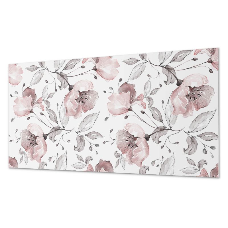 Panel Winylowy Ścienny ArtPrintCave 120x60 cm Kwiatowy wzór akwarelowy 1 szt.