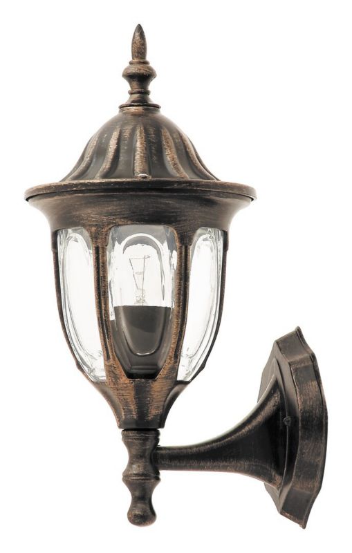 Kinkiet ścienny zewnętrzny Rabalux Milano antyczne złoto 1 x E27 x IP43 wym: 37 x 16,5 x 22 cm - 1 szt.