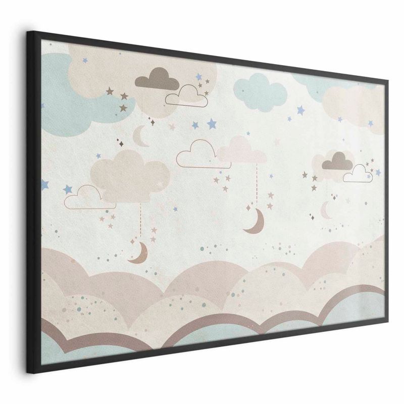 Plakat Artgeist Bajkowa noc 30x21 cm z ramą czarną 1 szt