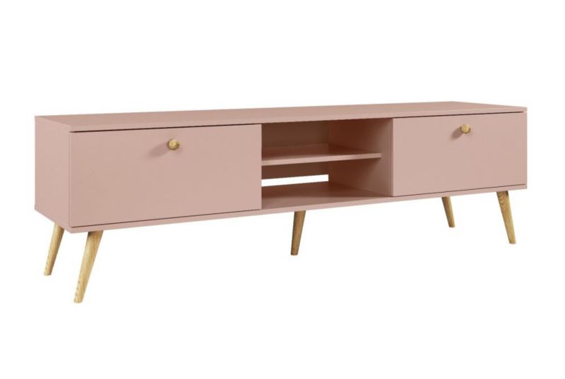 Szafka RTV Melimeble LEBEL 170 różowa 1 szt.