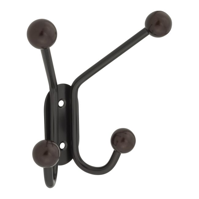 Wieszak 2 haczyki czarny