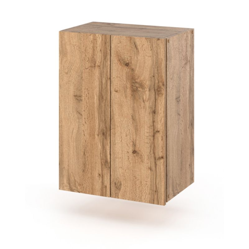 Szafka Łazienkowa Hurtownia-Mebli Wisząca Półek 2 Szafka łazienkowa wisząca 2DW40 40cm Dąb Wotan Dąb Wotan 40x25x60 cm 1sz