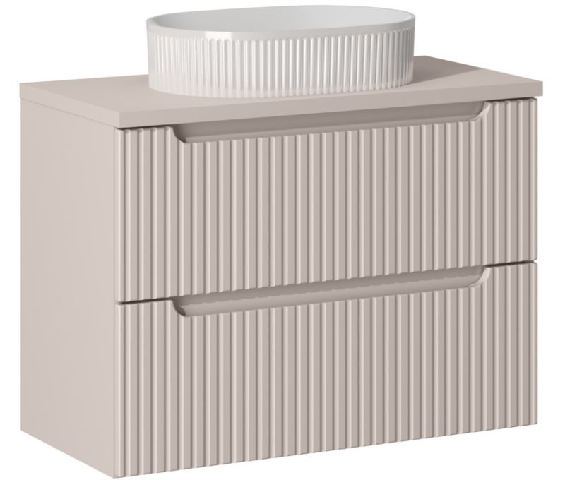 Szafka pod Umywalkę łazienkowa 80 cm Wisząca z Blatem Kaszmir Nova Kaszmir Kaszmirowa z Umywalką Furnidea 1 szt.