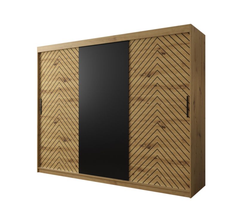 Szafa przesuwna Garderoba Abiks Jodełka 250 artisan + artisan 1 szt.