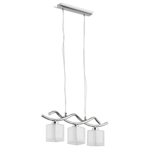 Lampa wisząca Alfa Illusion chromowana nowoczesna 3xE14 x 10W 1 szt.