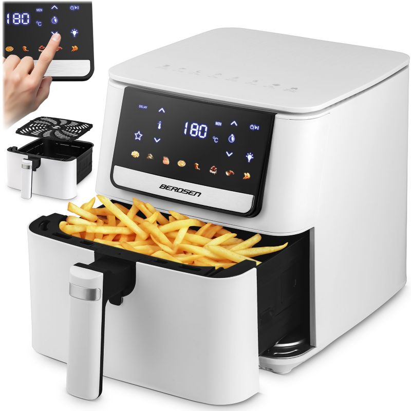 Frytkownica beztłuszczowa Berdsen BD-662 Air Fryer 6,5l 1700W biała 1szt.