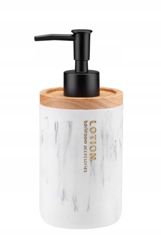 Dozownik Do mydła KADAX W Płynie Biały marmur 1 szt.