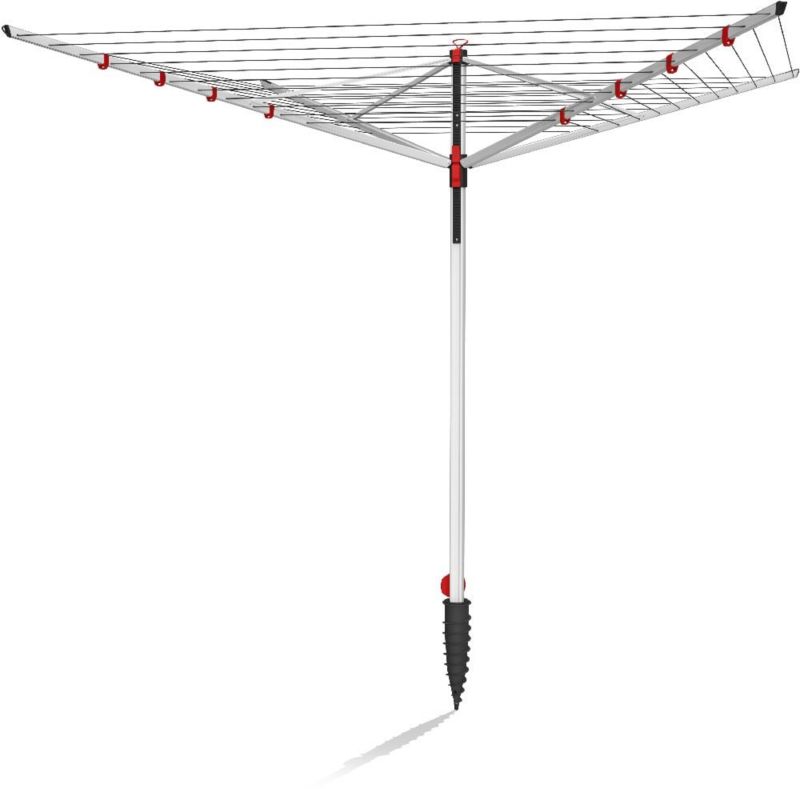 Suszarka ogrodowa Vileda Sun Lift Plus 60 aluminium, 60m linek, regulowana wysokość, 1 szt.