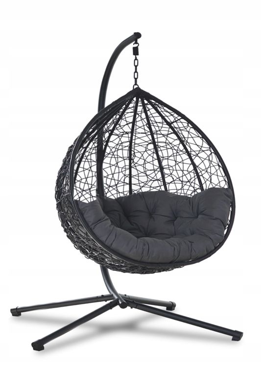 Fotel wiszący Corciano Dalia Antracytowy Wolnostojący 1 szt.