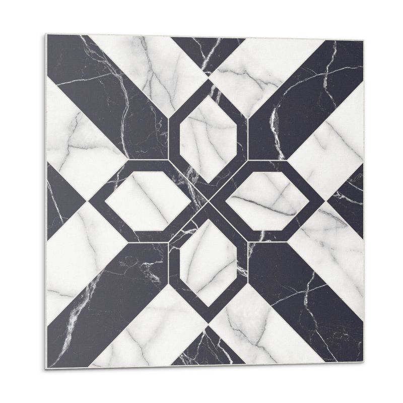Kafelki samoprzylepne Wallfluent 50x50 cm Marmurowe figury w geometrycznym stylu 4 szt.