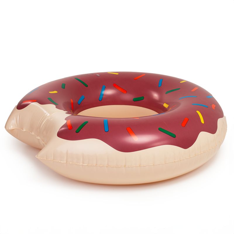 Koło dmuchane do pływania Be-active.pl materac do wody na basen brązowy 1szt