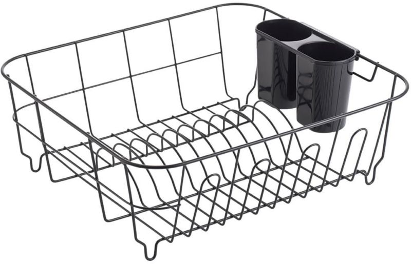 Suszarka do naczyń Kuchinox Bari czarna 36,5x33x13,5 cm stal 1 szt.