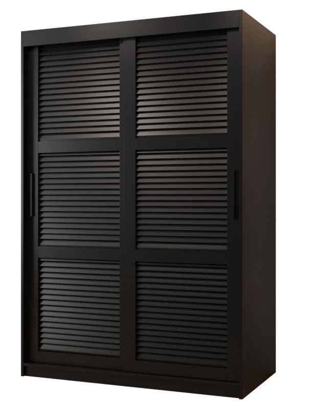 Szafa przesuwna Garderoba Abiks ŻALUZJA 120 czarny 1 szt.