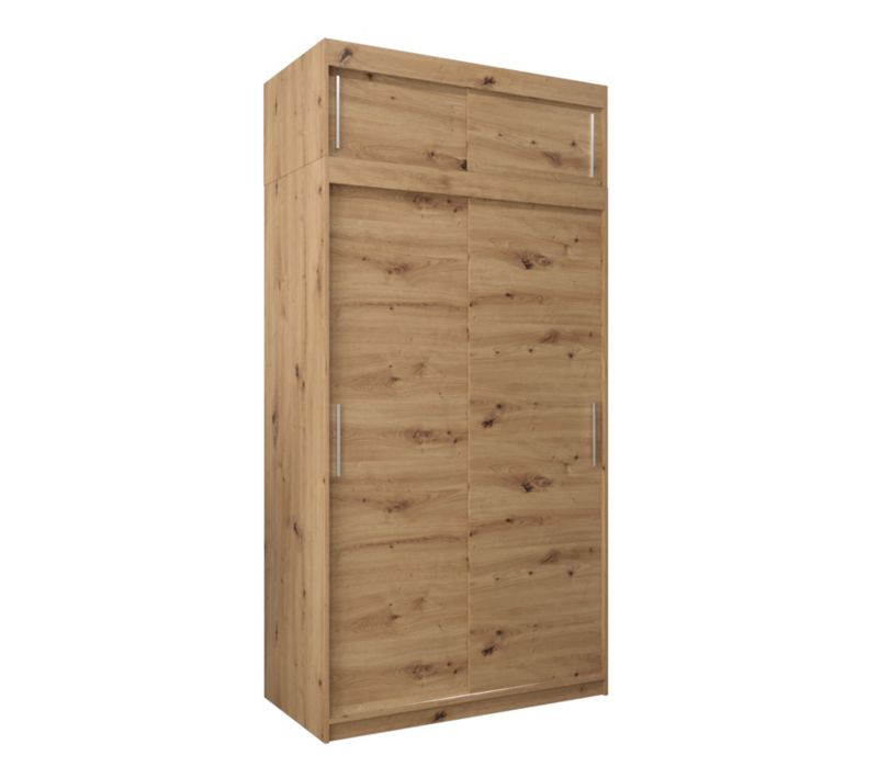 Szafa przesuwna Garderoba Abiks Tokyo 120 artisan + artisan z nadstawką 1 szt.