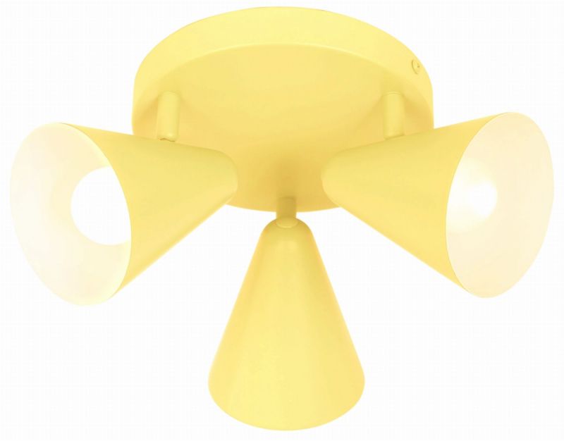 Lampa sufitowa Candellux Amor żółta 3 x E14 x 40W wym: 16 x 34 x 34 cm - 1 szt.