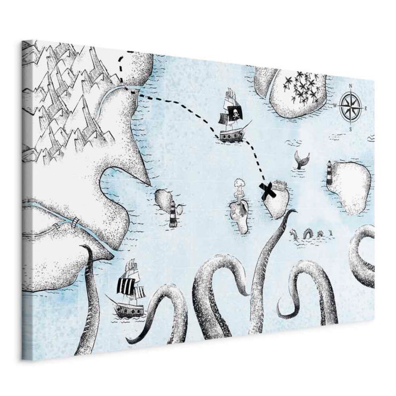 Obraz Artgeist Mapa skarbów 90 x 60 cm flizelina 1 szt