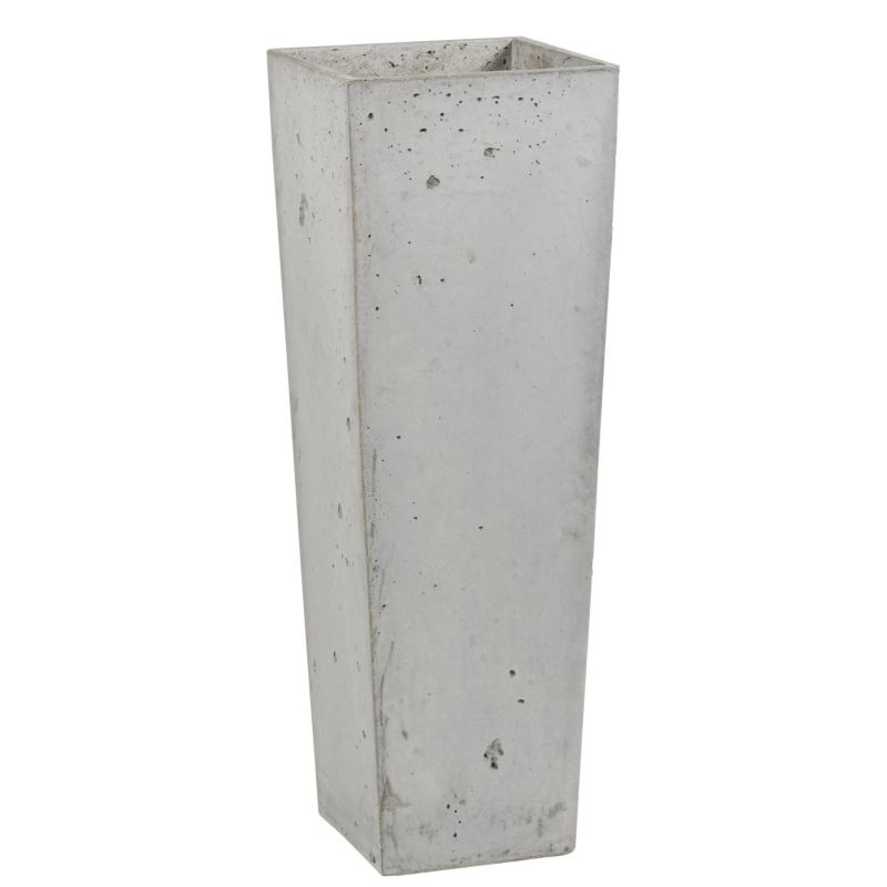 Donica Zadora Betonowa Zewnętrzna CONE L 32x32x93 szary naturalny 1 szt