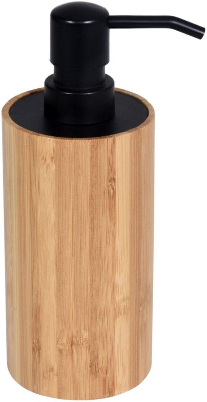 Dozownik do mydła Bisk Umbra bambus, czarny, 300 ml, 1 szt.