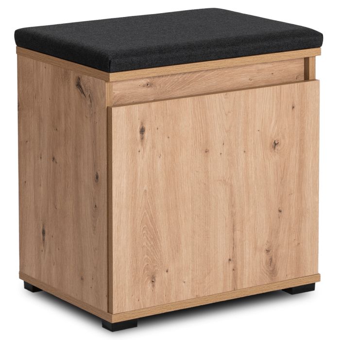 Szafka Mebel Elite PARMA Na Buty Z Siedziskiem Ławka Do Przedpokoju Dąb Artisan 50 cm 1 szt