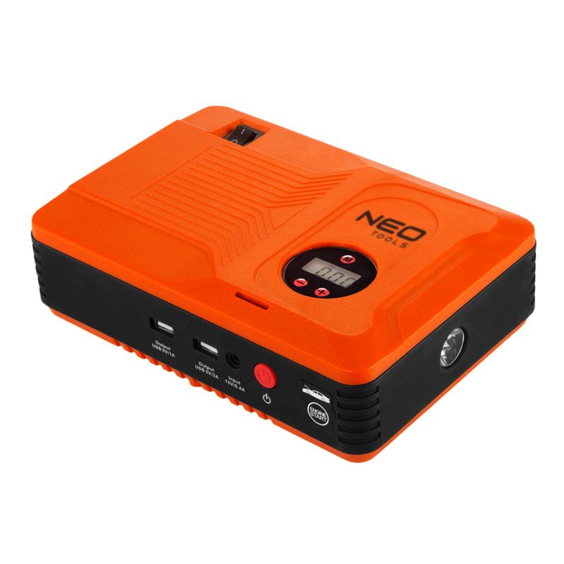 Urządzenie rozruchowe NEO TOOLS power bank 14Ah, kompresor 3,5 BAR, latarka 1 szt