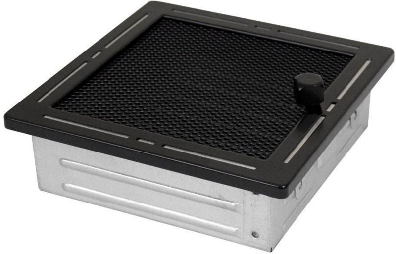 Kratka Parkanex Trend z żaluzją 16/16 cm czarny mat