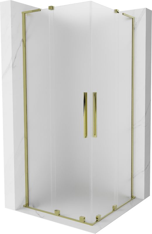 Kabina prysznicowa Mexen Velar L Duo rozsuwana 90 x 90 cm szron złota 1 szt.