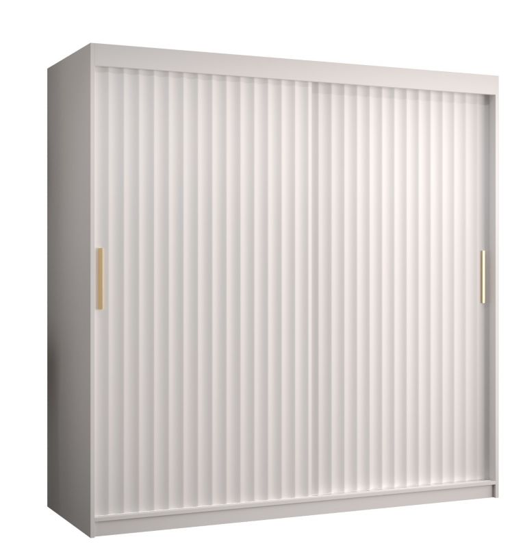 Szafa przesuwna Abiks RIFLO WAVE 1 180 biały mat + biały mat 1 szt.