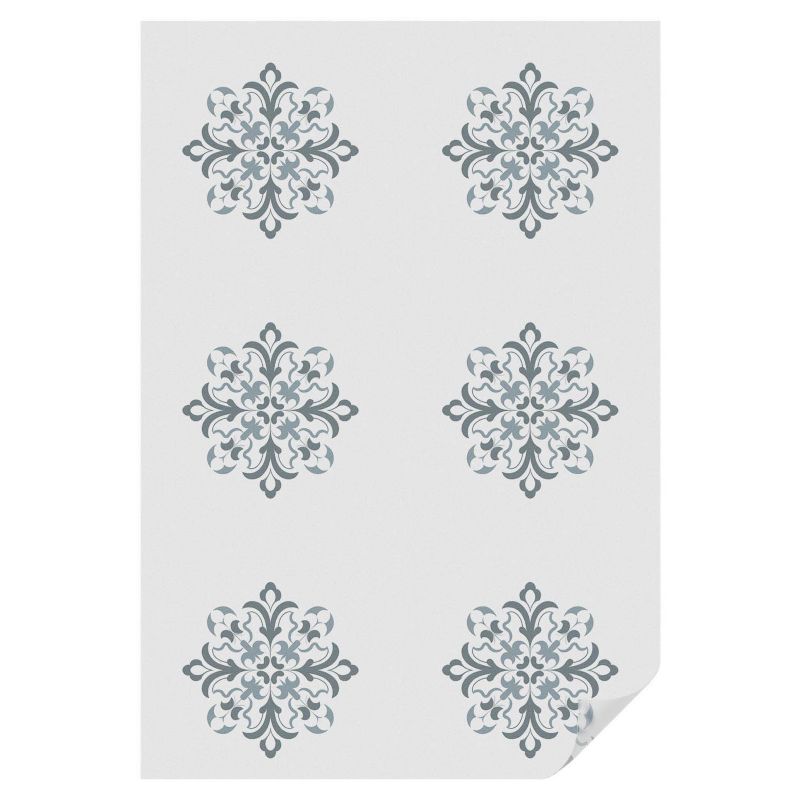 Naklejka Witrażowa Tulup 100x146 cm Folia na Szkło Ornament klasyczny w harmonijnej symetrii 1 rol.