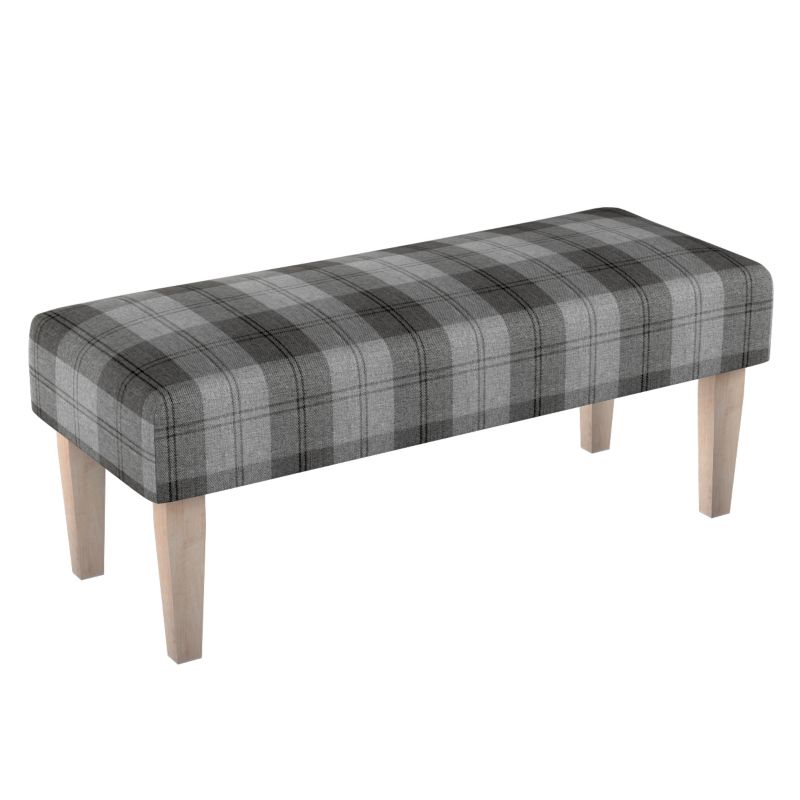 Ławka Dekoria 100 x 40 x 40 cm krata szaro-grafitowa 1 szt.