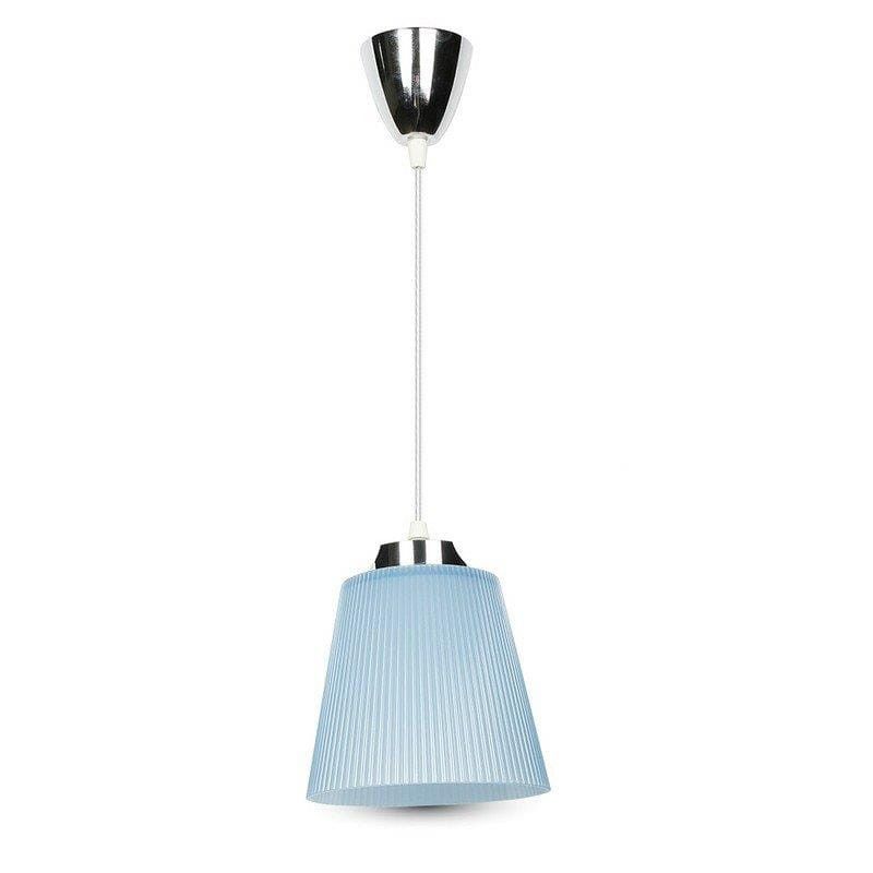 Lampa sufitowa wisząca V-TAC Vt-1036 niebiesko-chromowana wym: 124 x 15 x 15 cm wbudowany LED 7W 1 szt.