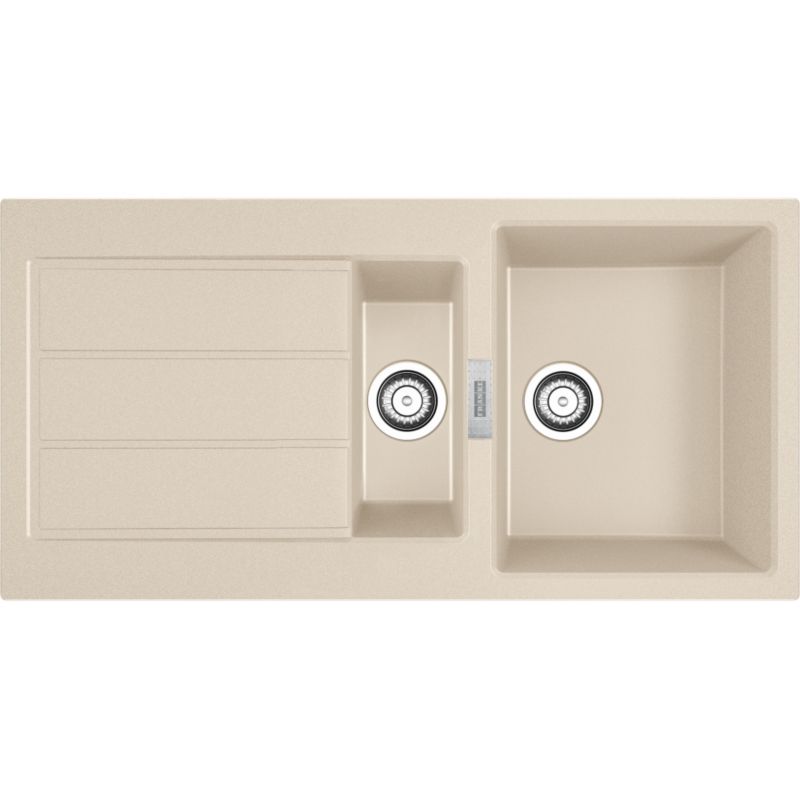 Zlewozmywak Franke Sirius 2.0 tectonite beżowy 100x50 cm odwracalny z ociekaczem 1 szt.