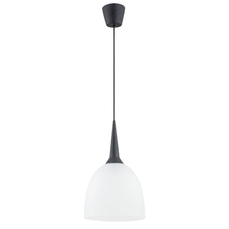 Lampa wisząca Alfa Unino czarno-biała wym: 90 x 23 x 23 cm 1xE27 x 15W 1 szt.