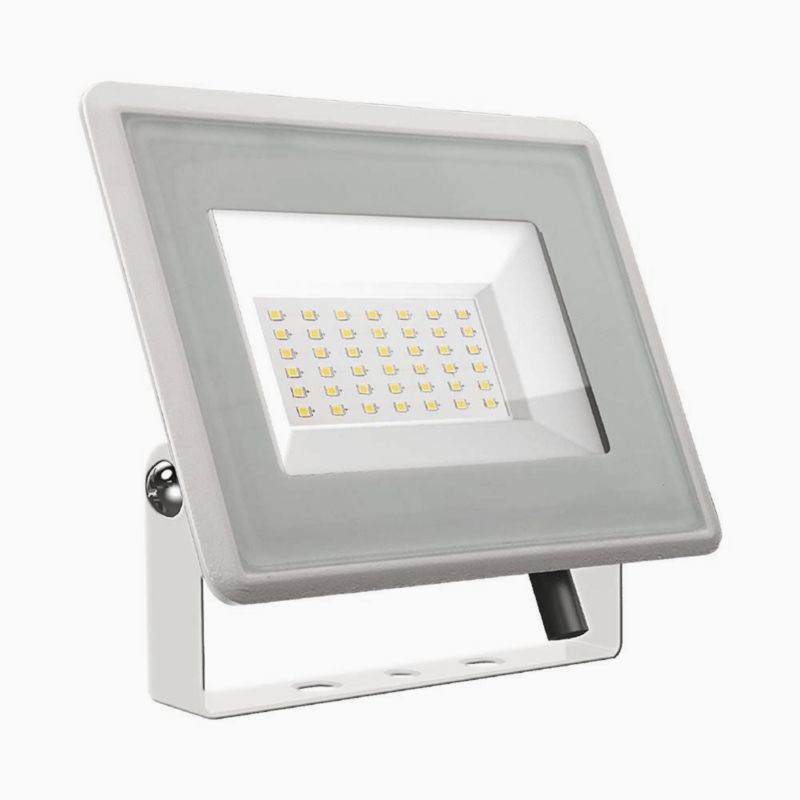 Naświetlacz LED V-TAC biały LED 50W 6400K 4300lm IP65 wym: 15 x 18 x 2,7 cm aluminium - 1 szt.