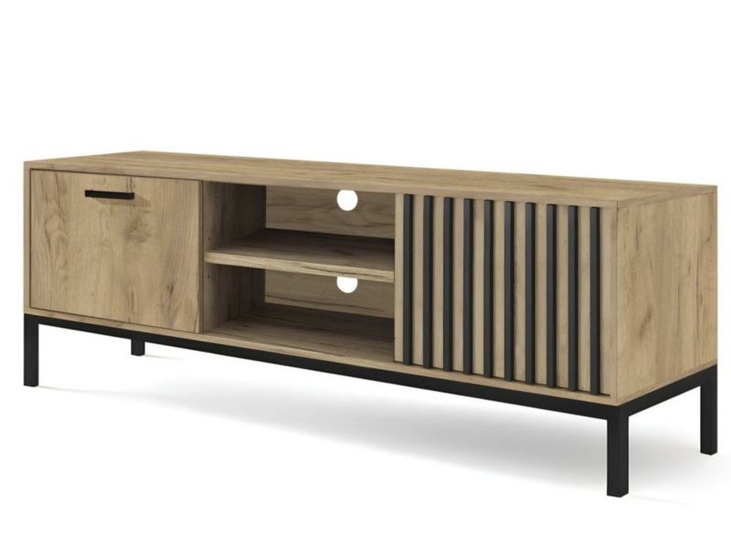 Szafka Halmar RTV LAMINO RTV-1 180 dąb craft/czarna 1 szt