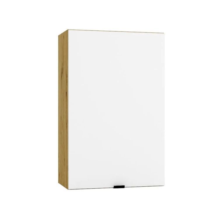 Szafka kuchenna wisząca Stolkar GIANNA W45 P/L biała alaska/dąb artisan 1 szt