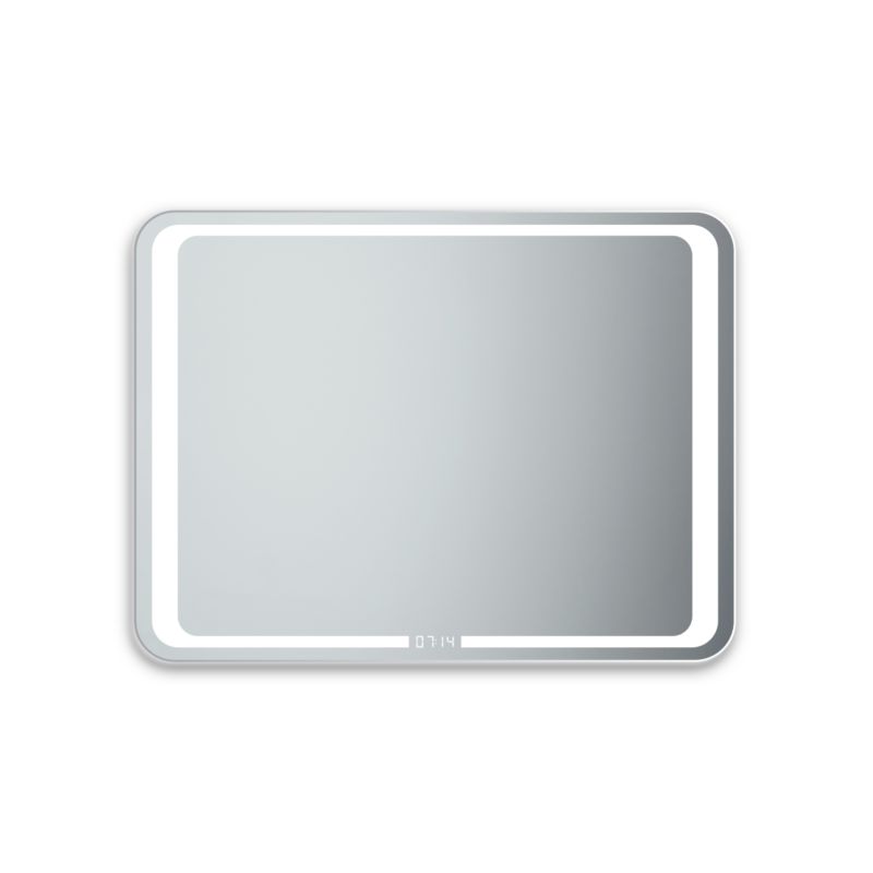 Lustro MIRADO Watch ECOLine 80 x 60 cm barwa zimna zegar Power Led 1szt.