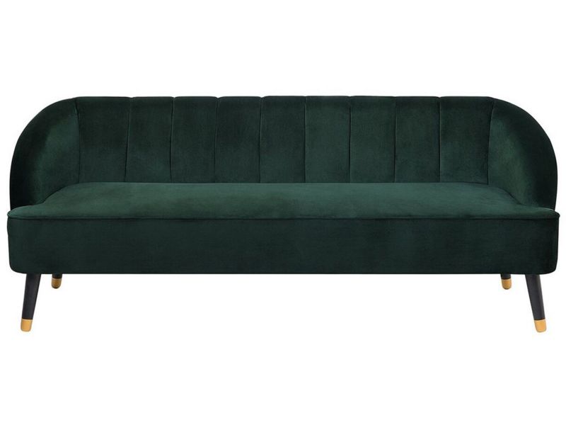 Sofa Alsvag Welur Szmaragdowy dla 3 osób 1 szt.